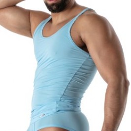 Débardeur de la marque TOF PARIS - Débardeur Microfibre Mon Amour TOF Paris - Bleu - Ref : TOF647BU