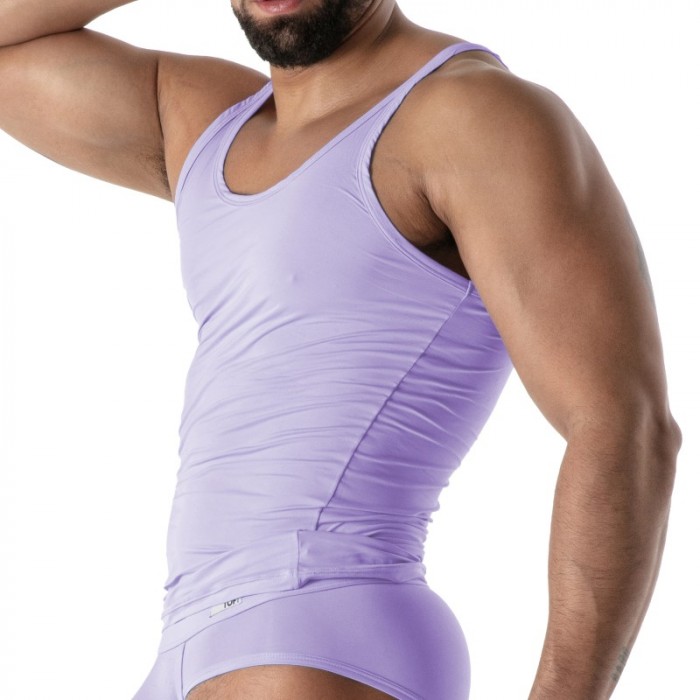 Débardeur de la marque TOF PARIS - Débardeur Microfibre Mon Amour TOF Paris - Violet - Ref : TOF647V