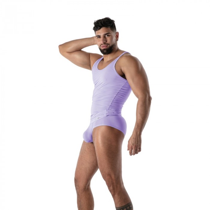 Débardeur de la marque TOF PARIS - Débardeur Microfibre Mon Amour TOF Paris - Violet - Ref : TOF647V