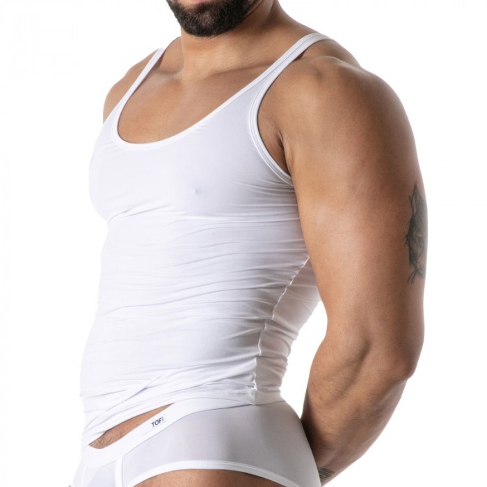 Canotta del marchio TOF PARIS - copy of Débardeur Microfibre Mon Amour TOF Paris - Noir - Ref : TOF647B