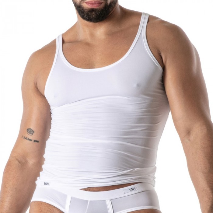 Canotta del marchio TOF PARIS - copy of Débardeur Microfibre Mon Amour TOF Paris - Noir - Ref : TOF647B