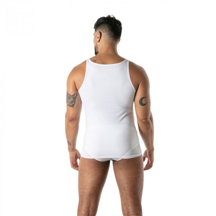 Débardeur de la marque TOF PARIS - Débardeur Microfibre Mon Amour TOF Paris - Blanc - Ref : TOF647B