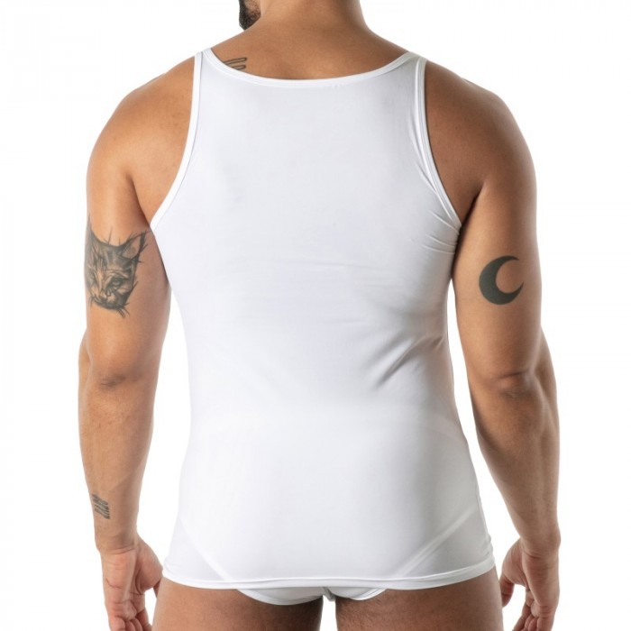 Débardeur de la marque TOF PARIS - Débardeur Microfibre Mon Amour TOF Paris - Blanc - Ref : TOF647B