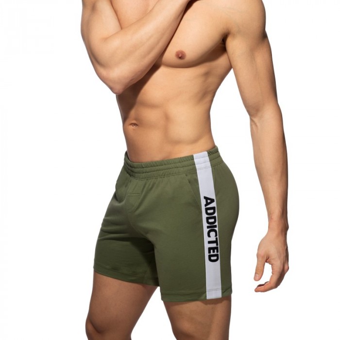 Short de la marque ADDICTED - Short ADDICTED Band - Kaki - Ref : AD1437 C12