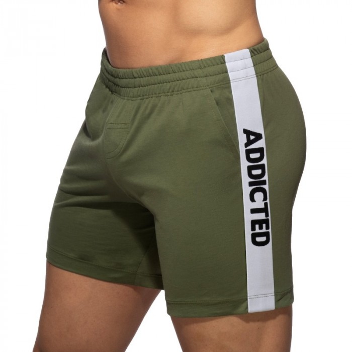 Short de la marque ADDICTED - Short ADDICTED Band - Kaki - Ref : AD1437 C12