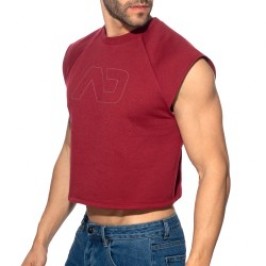 Canotta del marchio ADDICTED - copy of Crop Top Recycled Cotton ADDICTED - Bleu Marine - Ref : AD1461 C29