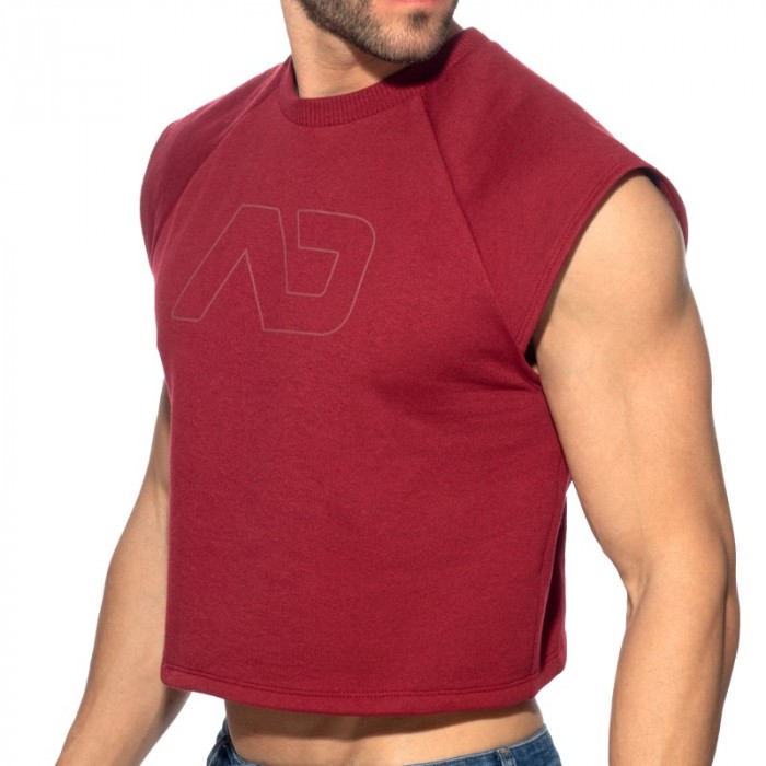Canotta del marchio ADDICTED - copy of Crop Top Recycled Cotton ADDICTED - Bleu Marine - Ref : AD1461 C29