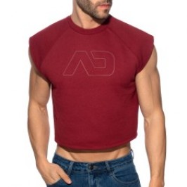 Canotta del marchio ADDICTED - copy of Crop Top Recycled Cotton ADDICTED - Bleu Marine - Ref : AD1461 C29