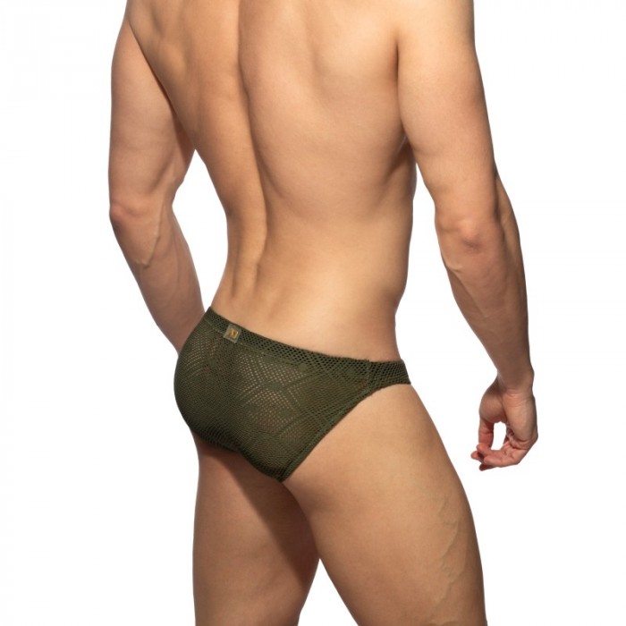 Slip, Tanga de la marque ADDICTED - Bikini Agadir ADDICTED Edition Limitée - Kaki - Ref : AD1445 C12