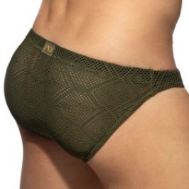 Slip, Tanga de la marque ADDICTED - Bikini Agadir ADDICTED Edition Limitée - Kaki - Ref : AD1445 C12