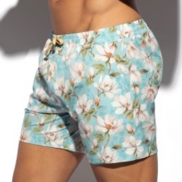 Short de bain de la marque ES COLLECTION - Short de Bain ES Collection Jasmine Edition Limitée  - Bleu - Ref : 2603 C23