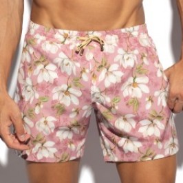 Short de bain de la marque ES COLLECTION - Short de Bain ES Collection Jasmine Edition Limitée - Rose - Ref : 2603 C36