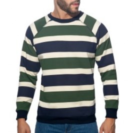 Sudadera de rayas retro...