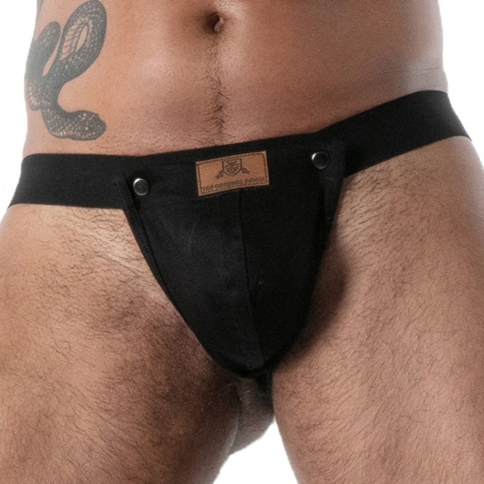 Tanga de la marca TOF PARIS - String Bulge TOF Paris Raw Denim Snap - Ref : TOF673N
