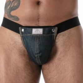 Tanga de la marca TOF PARIS - copy of String Bulge TOF Paris Raw Denim Snap - Ref : TOF673BU