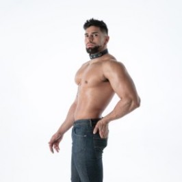 Gioielli del marchio TOF PARIS - copy of Collier TOF Paris Raw Denim - Noir - Ref : TOF681BU