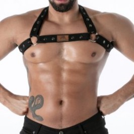 Imbracatura del marchio TOF PARIS - Harnais Bulldog TOF Paris Raw Denim - Noir - Ref : TOF676N
