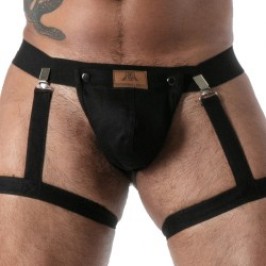 Imbracatura del marchio TOF PARIS - Harnais de Jambes TOF Paris Raw Denim - Noir - Ref : TOF680N