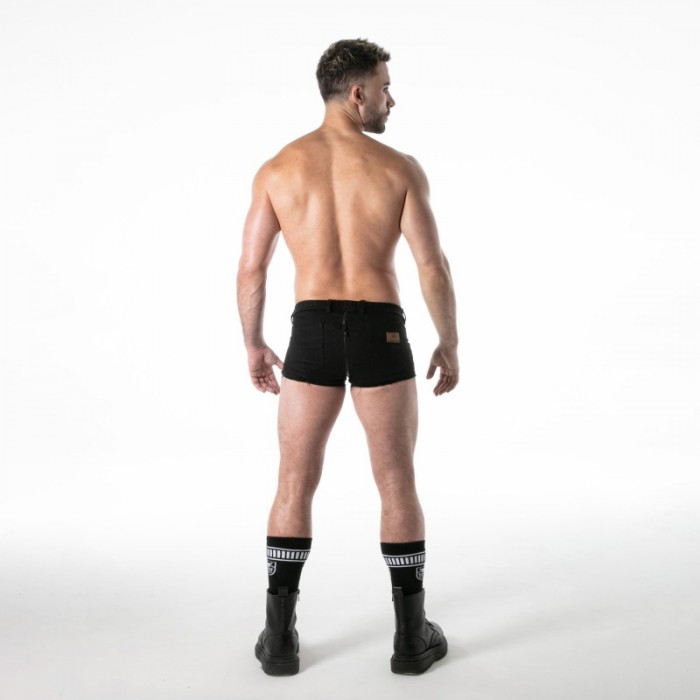 Pantaloncini boxer, Shorty del marchio TOF PARIS - Trunk Full-Zip TOF Paris Raw Denim - Noir - Ref : TOF678N