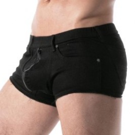 Pantaloncini boxer, Shorty del marchio TOF PARIS - Trunk Full-Zip TOF Paris Raw Denim - Noir - Ref : TOF678N