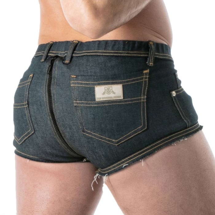 Pantaloncini boxer, Shorty del marchio TOF PARIS - copy of Trunk Full-Zip TOF Paris Raw Denim - Noir - Ref : TOF678BU