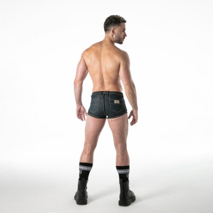Pantaloncini boxer, Shorty del marchio TOF PARIS - copy of Trunk Full-Zip TOF Paris Raw Denim - Noir - Ref : TOF678BU