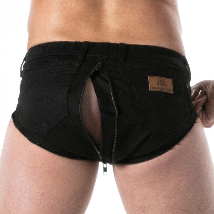 Slip del marchio TOF PARIS - copy of Slip Full-Zip TOF Paris Raw Denim - Noir - Ref : TOF671N