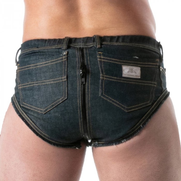 Slip del marchio TOF PARIS - copy of Slip Full-Zip TOF Paris Raw Denim - Noir - Ref : TOF671BU