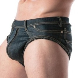 Slip del marchio TOF PARIS - copy of Slip Full-Zip TOF Paris Raw Denim - Noir - Ref : TOF671BU