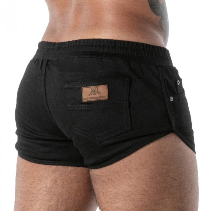 Boxer shorts, Shorty of the brand TOF PARIS - Short Retro TOF Paris Raw Denim - Noir - Ref : TOF667N