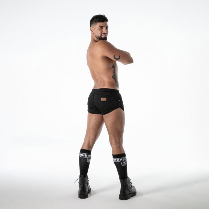 Boxer shorts, Shorty of the brand TOF PARIS - Short Retro TOF Paris Raw Denim - Noir - Ref : TOF667N