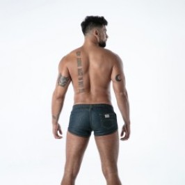 Pantaloncini boxer, Shorty del marchio TOF PARIS - copy of Short Retro TOF Paris Raw Denim - Noir - Ref : TOF667BU