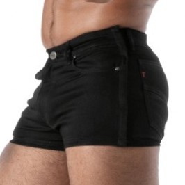 Breve del marchio TOF PARIS - Short Tear-Away TOF Paris Raw Denim - Noir - Ref : TOF669N