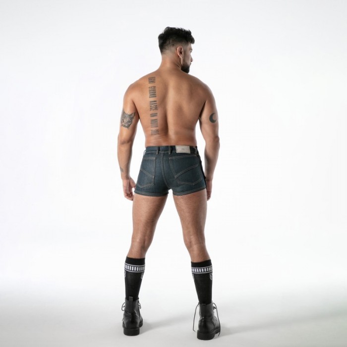 Short de la marque TOF PARIS - Short Tear-Away TOF Paris Raw Denim - Bleu - Ref : TOF669BU