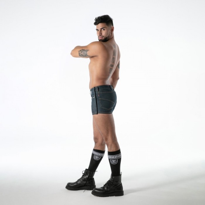 Short de la marque TOF PARIS - Short Tear-Away TOF Paris Raw Denim - Bleu - Ref : TOF669BU