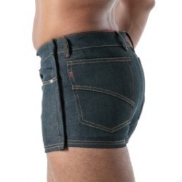Kurze der Marke TOF PARIS - copy of Short Tear-Away TOF Paris Raw Denim - Noir - Ref : TOF669BU