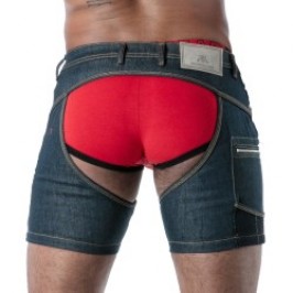 Corto de la marca TOF PARIS - copy of Short Chaps TOF Paris Raw Denim - Noir - Ref : TOF664BU