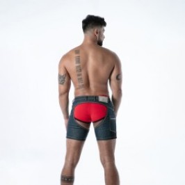 Kurze der Marke TOF PARIS - copy of Short Chaps TOF Paris Raw Denim - Noir - Ref : TOF664BU