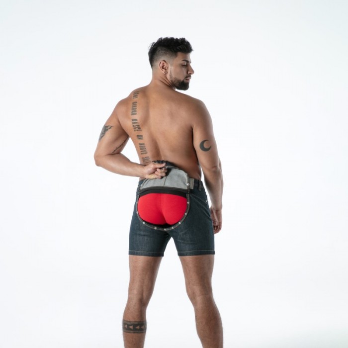 Corto de la marca TOF PARIS - copy of Short Backless TOF Paris Raw Denim - Noir - Ref : TOF665BU