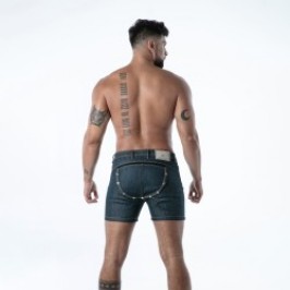 Short de la marque TOF PARIS - Short Backless TOF Paris Raw Denim - Bleu - Ref : TOF665BU
