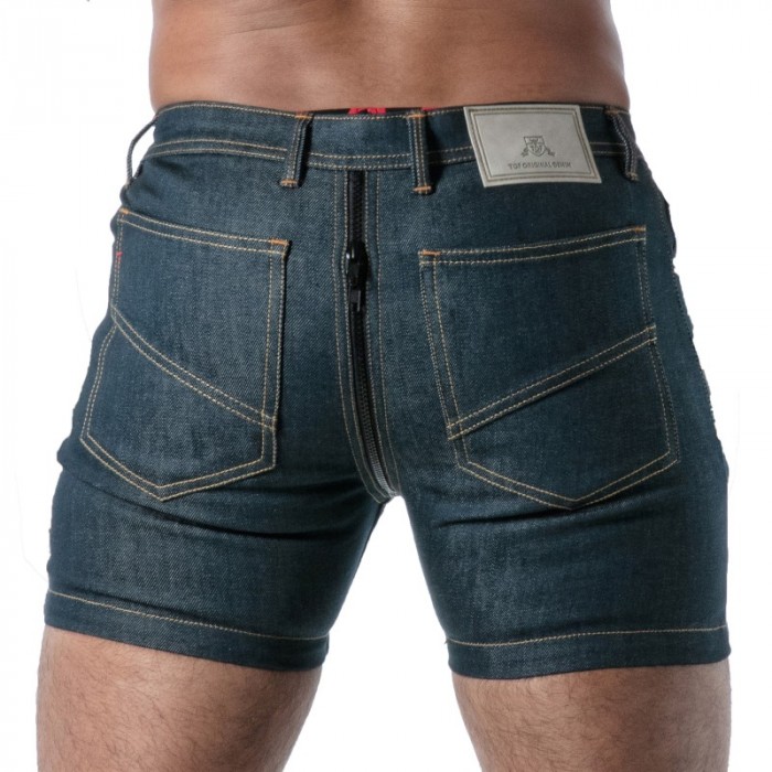 Corto de la marca TOF PARIS - copy of Short Full Zip TOF Paris Raw Denim - Noir - Ref : TOF666BU