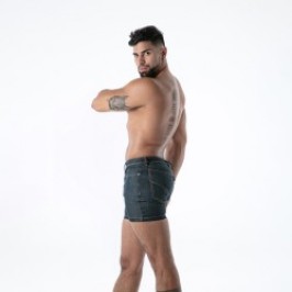 Short de la marque TOF PARIS - Short Full Zip TOF Paris Raw Denim - Bleu - Ref : TOF666BU