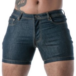 Short de la marque TOF PARIS - Short Full Zip TOF Paris Raw Denim - Bleu - Ref : TOF666BU