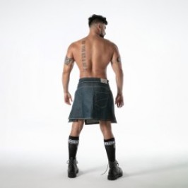 Sportswear of the brand TOF PARIS - copy of Kilt Zip TOF Paris Raw Denim - Noir - Ref : TOF668BU
