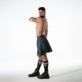 Sportswear of the brand TOF PARIS - copy of Kilt Zip TOF Paris Raw Denim - Noir - Ref : TOF668BU