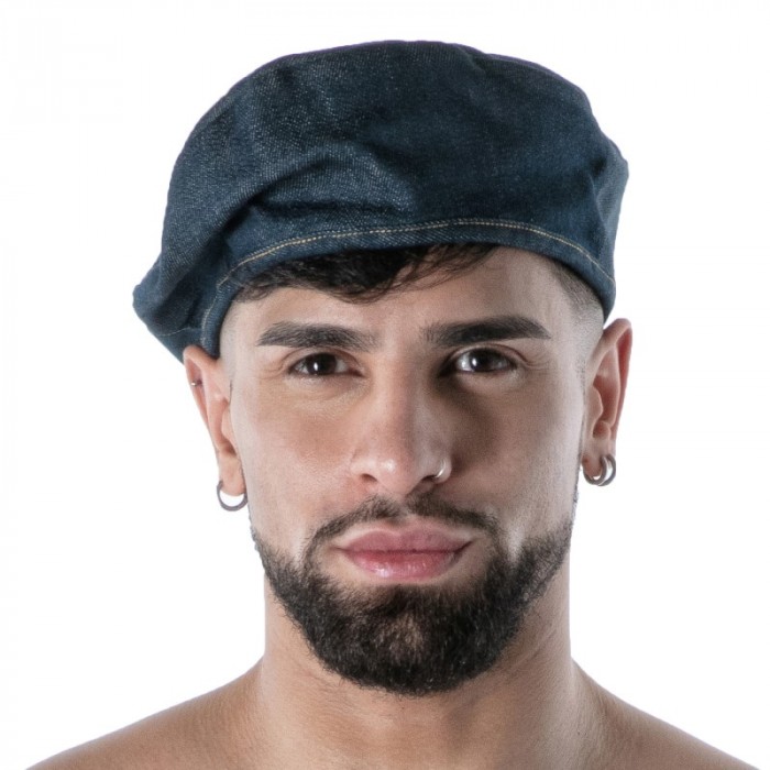 Caps & Hats of the brand TOF PARIS - copy of Beret TOF Paris Raw Denim - Noir - Ref : TOF663BU