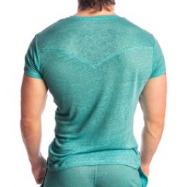 Haut lounge de la marque L HOMME INVISIBLE - T-Shirt Col V L Homme Invisible - Nieuport - Ref : RW31 NIE 043