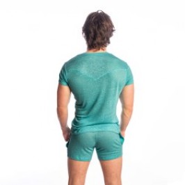 Haut lounge de la marque L HOMME INVISIBLE - T-Shirt Col V L Homme Invisible - Nieuport - Ref : RW31 NIE 043
