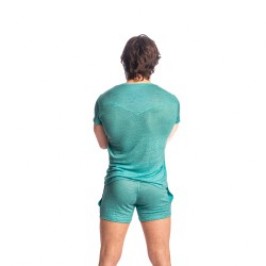Haut lounge de la marque L HOMME INVISIBLE - T-Shirt Col V L Homme Invisible - Nieuport - Ref : RW31 NIE 043