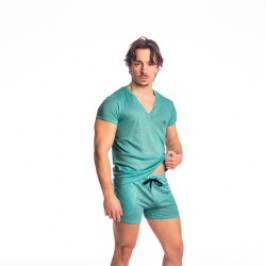 Haut lounge de la marque L HOMME INVISIBLE - T-Shirt Col V L Homme Invisible - Nieuport - Ref : RW31 NIE 043